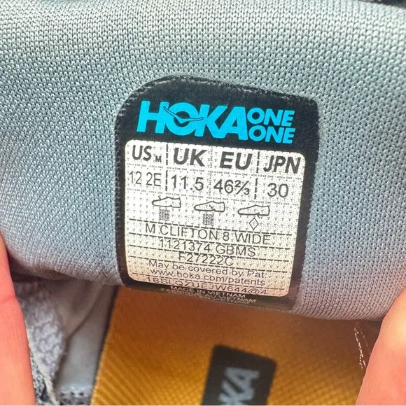 Hoka Men’s Clifton 8 Shoes Wide - Picture 8 of 8